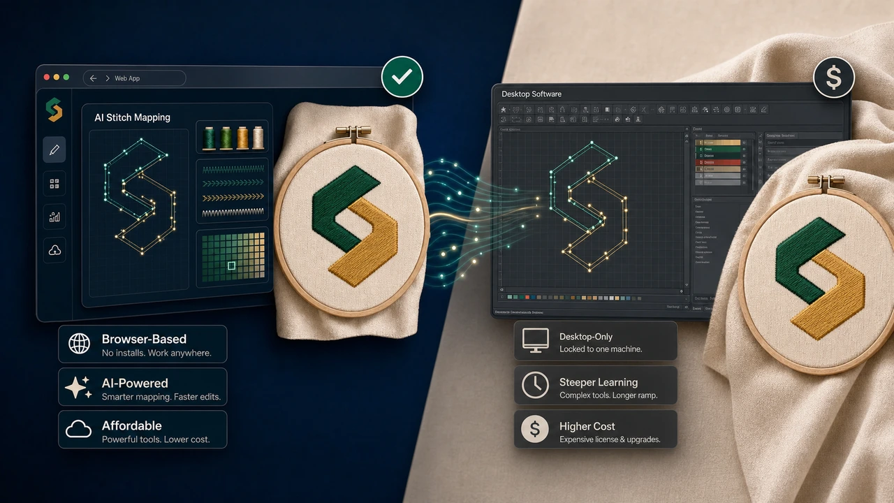 StitchPilot.ai vs Wilcom Hatch comparison