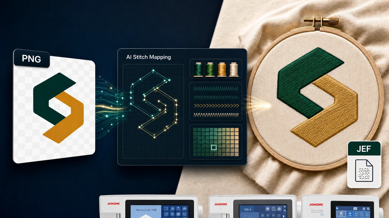 png to jef workflow preview in StitchPilot.ai