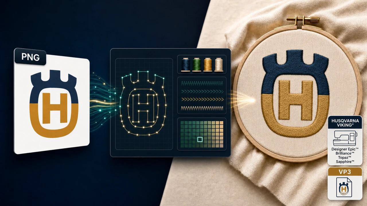 Convert PNG to VP3 Embroidery File Online png to vp3 workflow preview in StitchPilot.ai