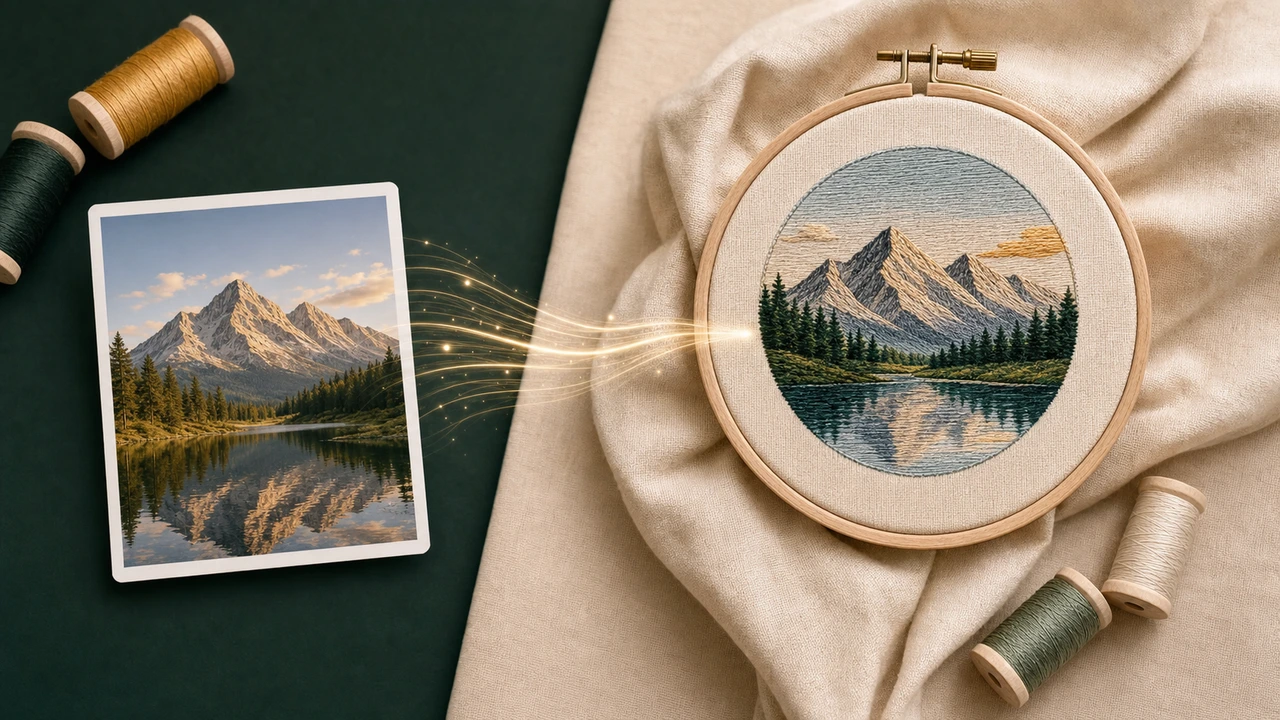 Convert WebP to DST WebP to DST workflow in StitchPilot.ai