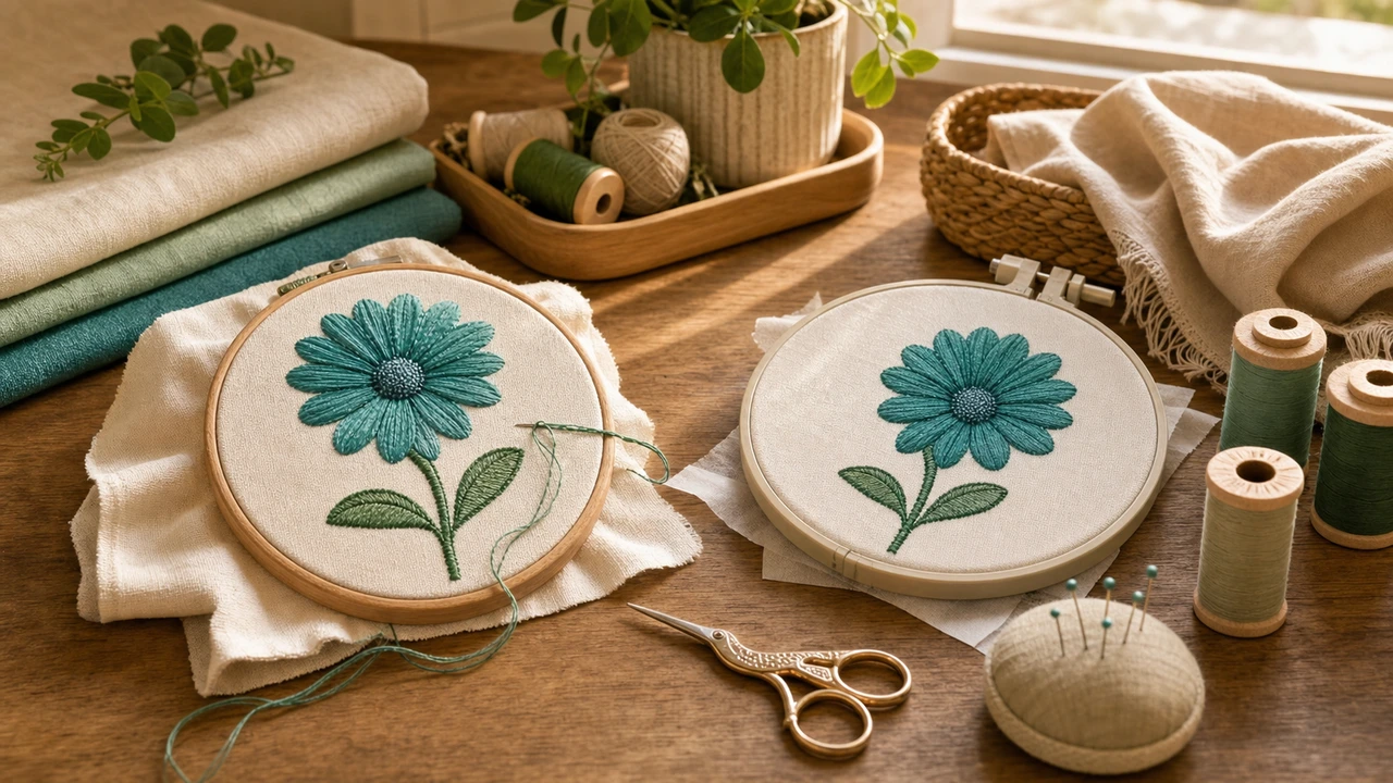 Hand Embroidery vs Machine Embroidery Hand Embroidery vs Machine Embroidery — StitchPilot.ai