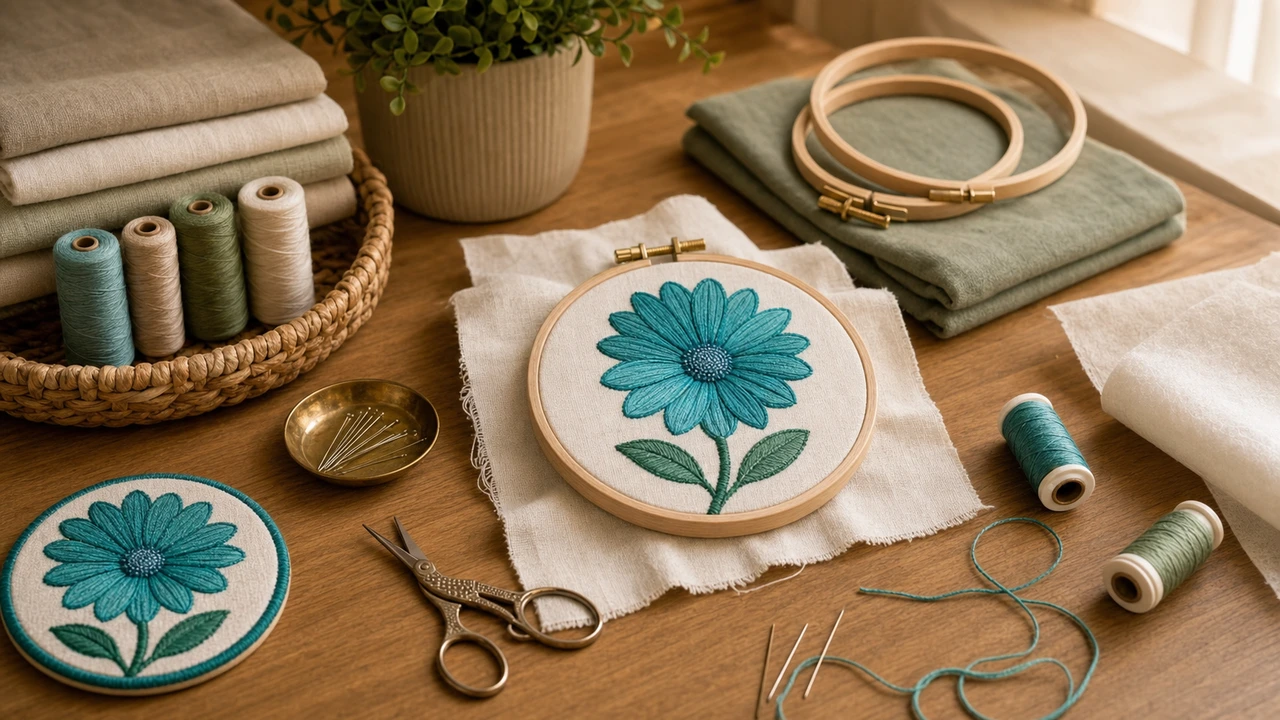 Machine Embroidery for Beginners Beginner machine embroidery — hoops, thread, and supplies