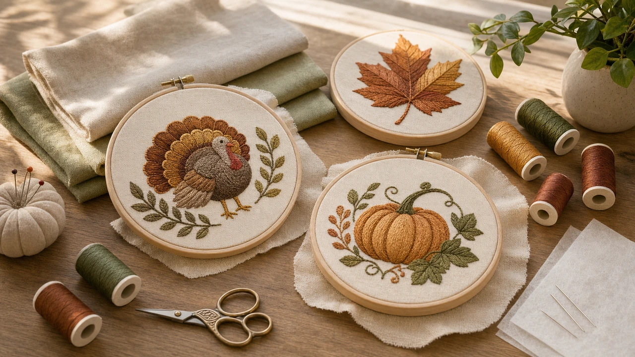 Thanksgiving Embroidery Designs Thanksgiving Embroidery Designs — StitchPilot.ai