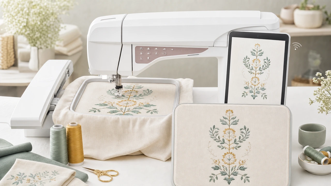 Husqvarna Viking Designer Epic embroidery workflow in StitchPilot.ai