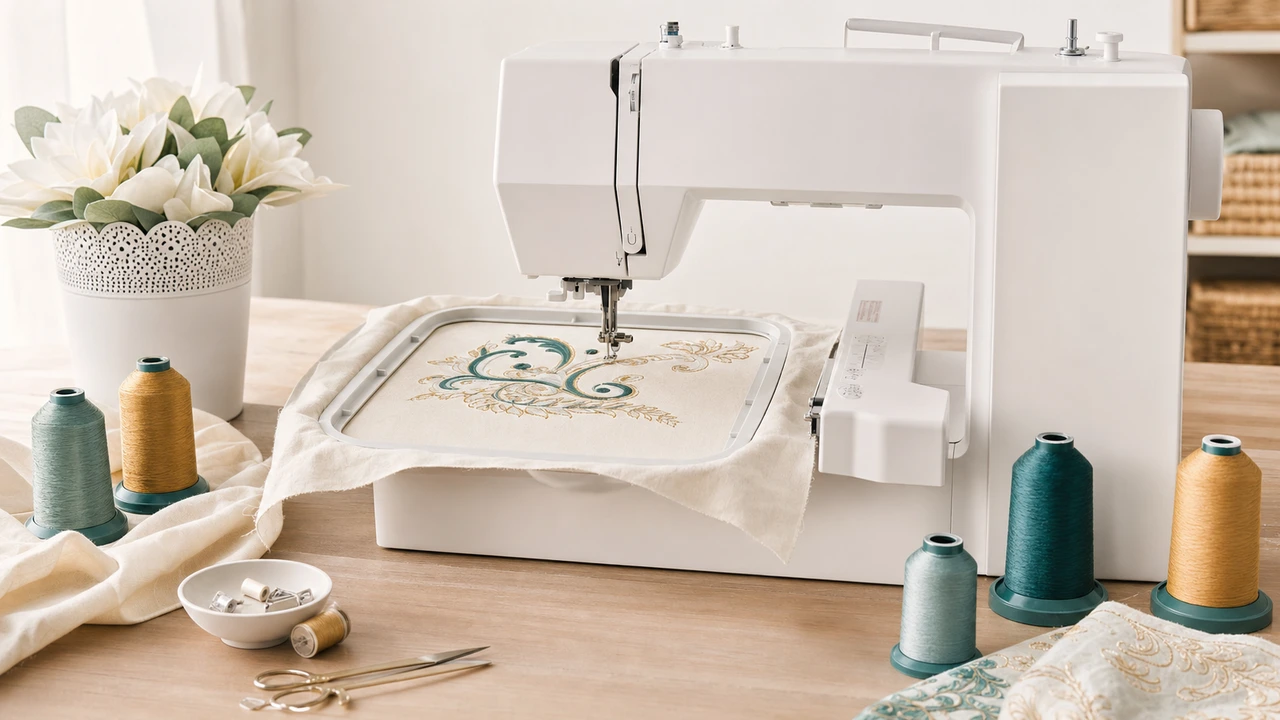 Janome Memory Craft 500E Embroidery Machine Guide Janome Memory Craft 500E embroidery workflow in StitchPilot.ai